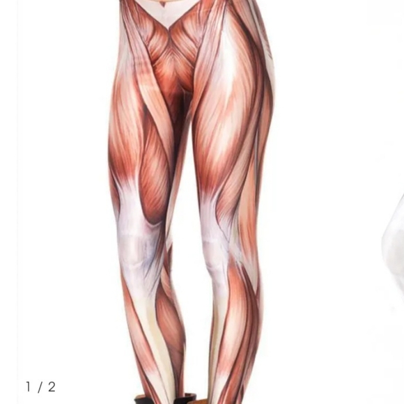 BlackMilk High-Waisted Supershine Muscled Leggings - Picture 9 of 14